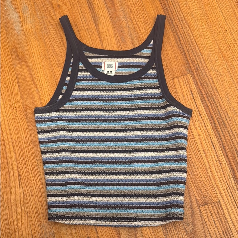 Women's Striped Knitted Tank Top